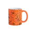 11oz Sublimation Ceramic Mug, Crackle Finish(Orange)