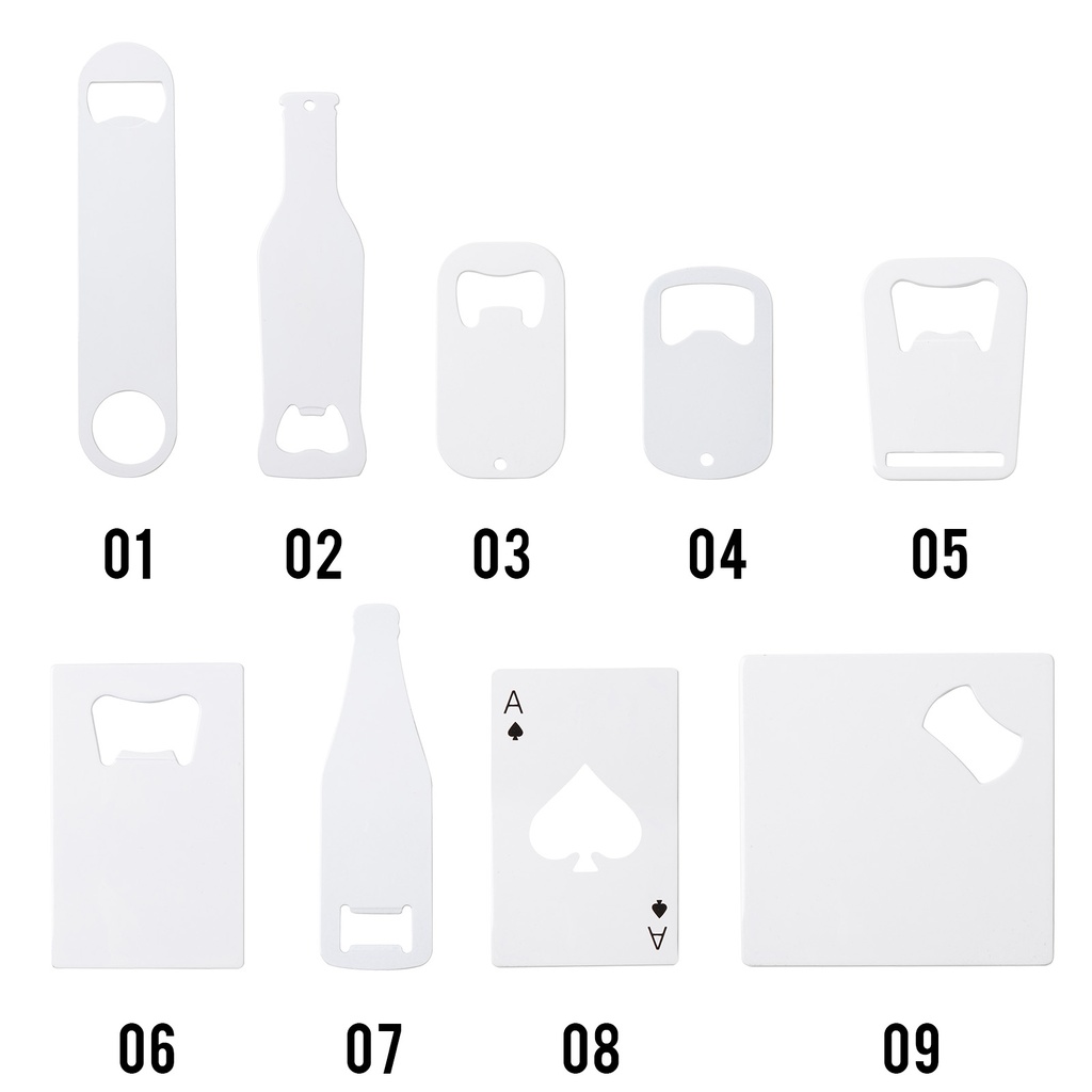 Full White Sublimation Stainless Steel Bottle Opener (4*17.7cm)