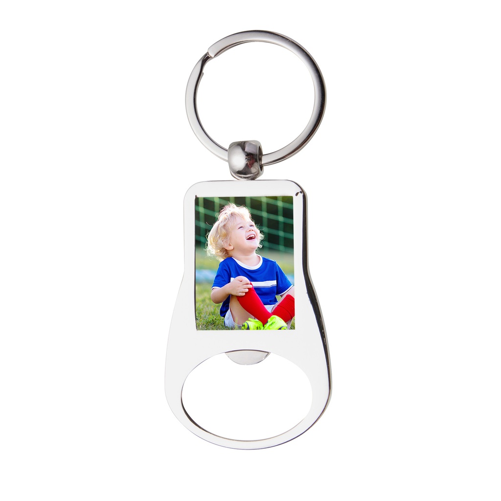 Sublimation Bottle Opener Keyring (Square)