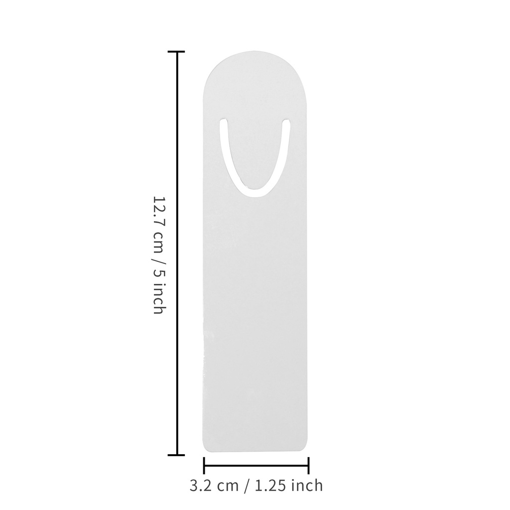 Sublimation Aluminum Bookmark with Slit (3.2*12.7cm)