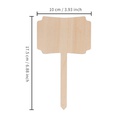 Sublimation Plywood Garden Stake (10*17.5cm)