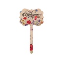 Sublimation Plywood Garden Stake (Lace, 10*17.5cm)