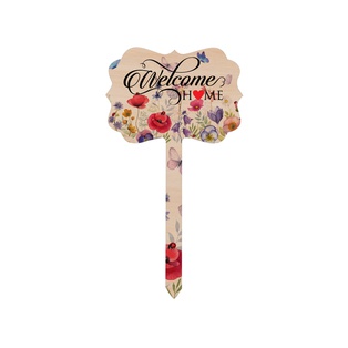 Sublimation Plywood Garden Stake (Lace, 10*17.5cm)