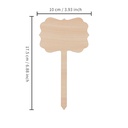 Sublimation Plywood Garden Stake (Lace, 10*17.5cm)