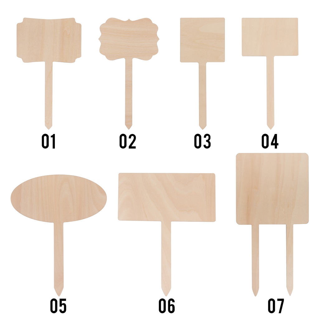 Sublimation Plywood Garden Stake (Lace, 10*17.5cm)