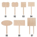 Sublimation Plywood Garden Stake (Lace, 10*17.5cm)