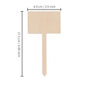 Sublimation Plywood Garden Stake (Rectangle,8.9*17.5cm)