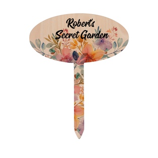 Sublimation Plywood Garden Stake (Oval, 20*25cml)