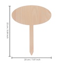 Sublimation Plywood Garden Stake (Oval, 20*25cml)