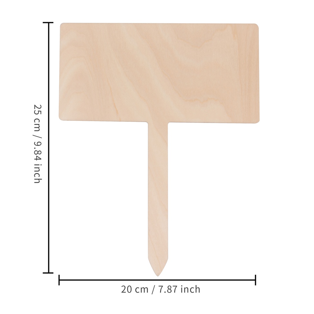 Sublimation Plywood Garden Stake (Rec, 20*25cm)