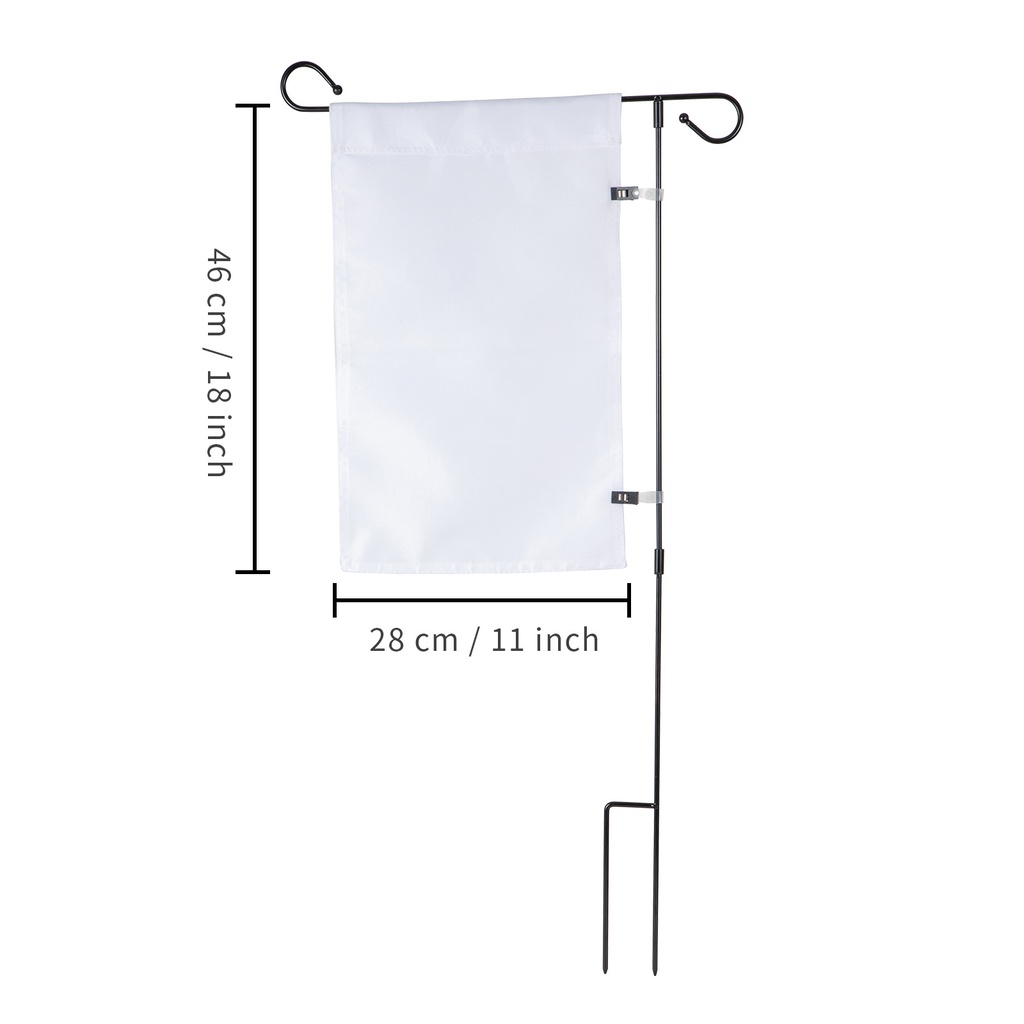 Sublimation Garden Flags Two Layers Double Sides Printable (28*46cm/11x18in)