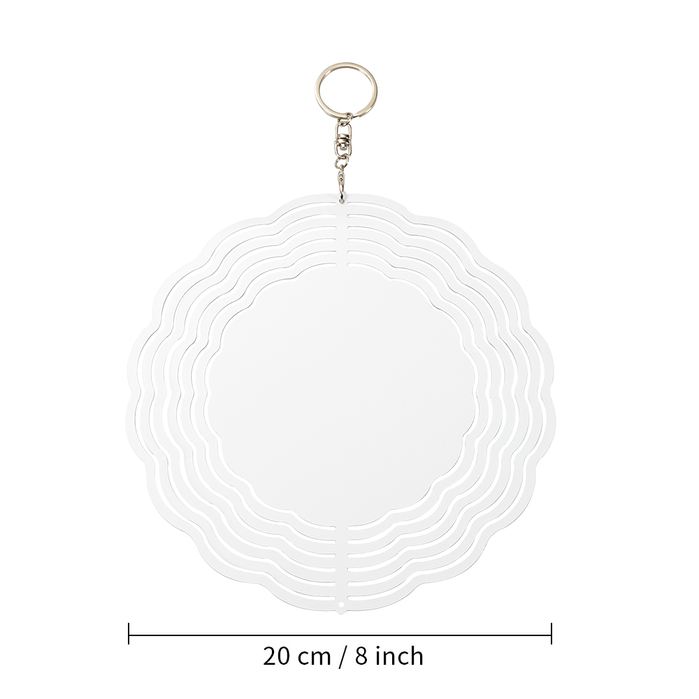 Double-Sided Sublimation Aluminium Wind Spinner (Circle, 8inch)