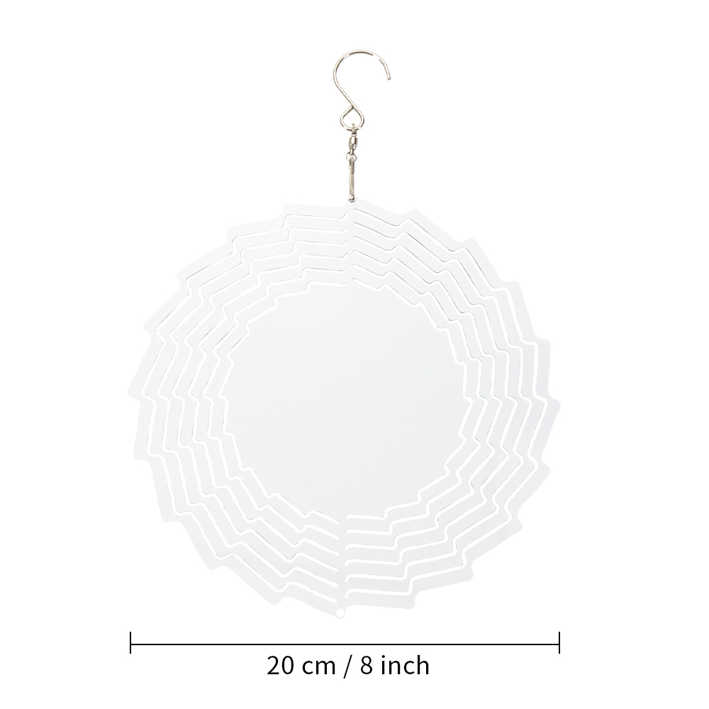 Double-Sided Sublimation Aluminium Wind Spinner (Flower, 8inch)