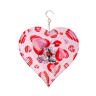 Double-Sided Sublimation Aluminium Wind Spinner (Heart, 8inch)