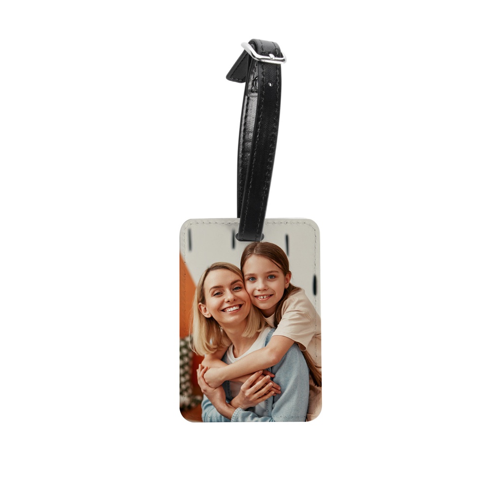 Double Sided Sublimatable PU Leather Luggage Tag