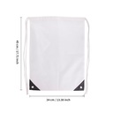 Sublimation Drawstring Backpack (White, Nylon Oxford, 34*45cm)