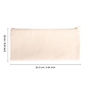 Sublimation Pencil Case Custom Zipper Porch (Canvas,10*24.5cm)