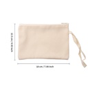 Sublimation Handbag Blank Travel Bag with Zipper (Canvas,12.5*18cm)