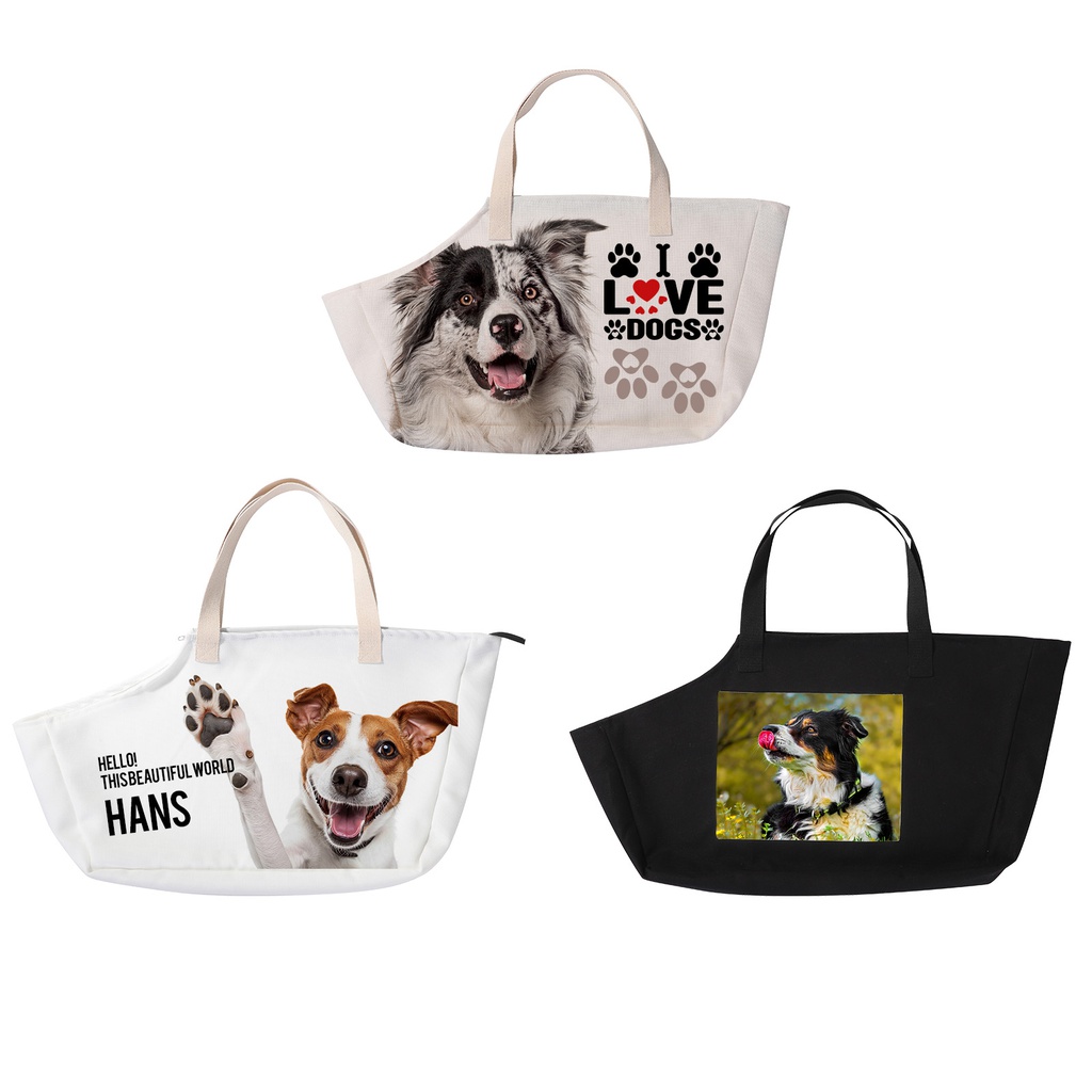 Sublimation Pet Carrier Custom Dog Bag with Zipper