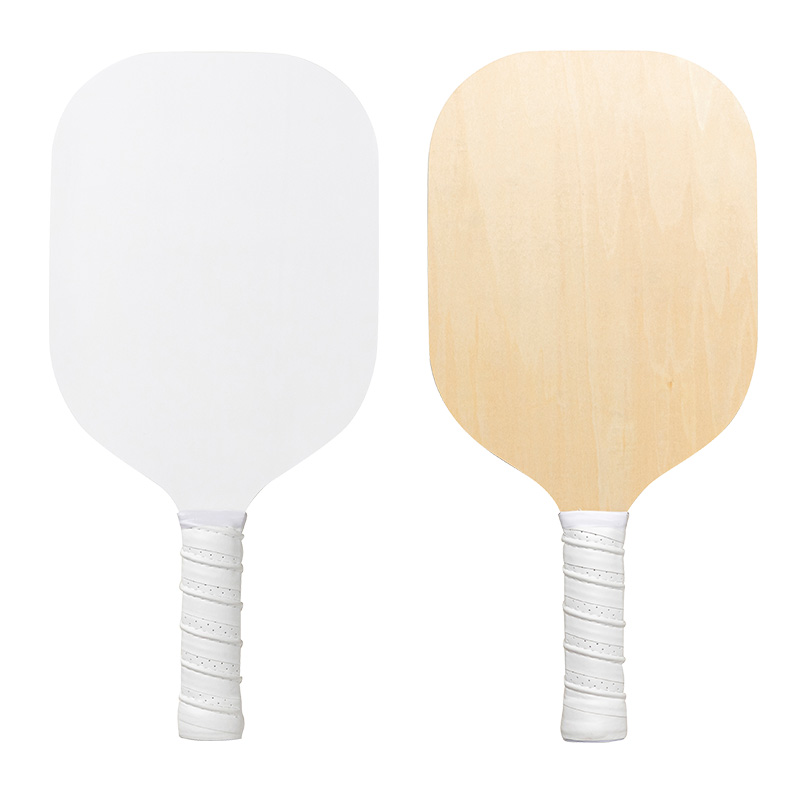 Elite Sublimation Plywood Pickleball Paddle White and Wood (190*395*10mm)