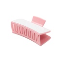 Sublimation Hair Clips Blank Ponytail Holders Hair Claw Clips (Pink,5.4*10.5*4.2cm)