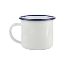 12oz/360ml Enamel Mug(Blue Edge)