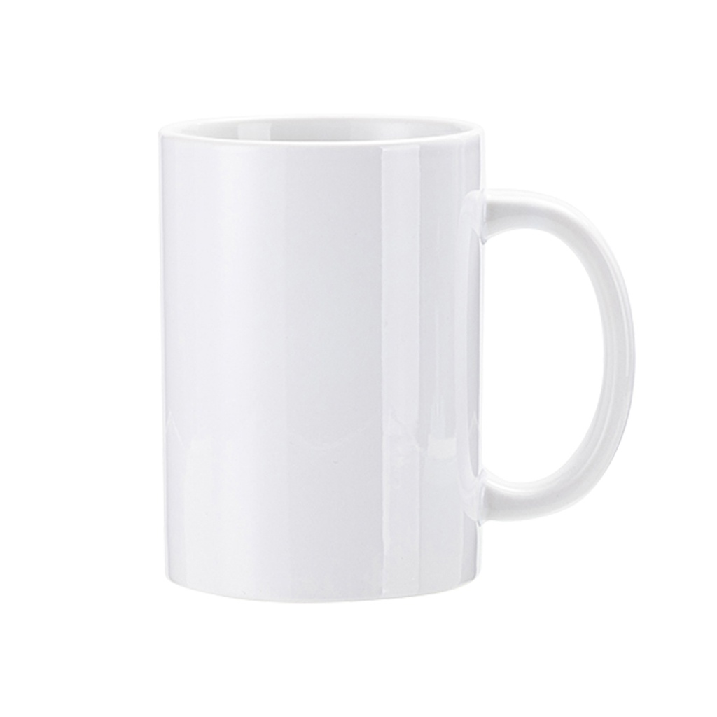 15oz White Sublimation Mug - Flat Bottom