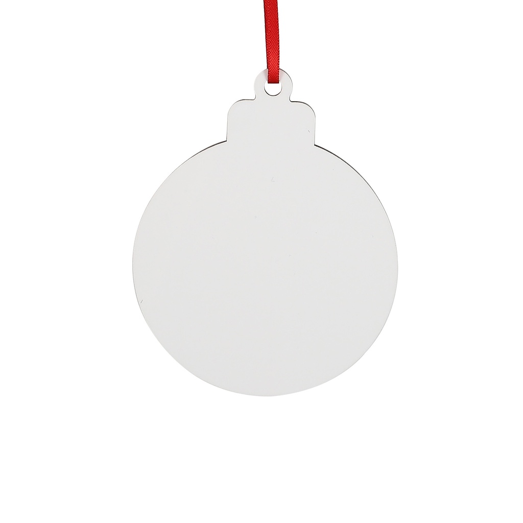 Sublimation Christmas Ball Ornaments Hardboard Hanging Tree Decor Ornament (Lantern, 7.6*9.6*0.3cm)