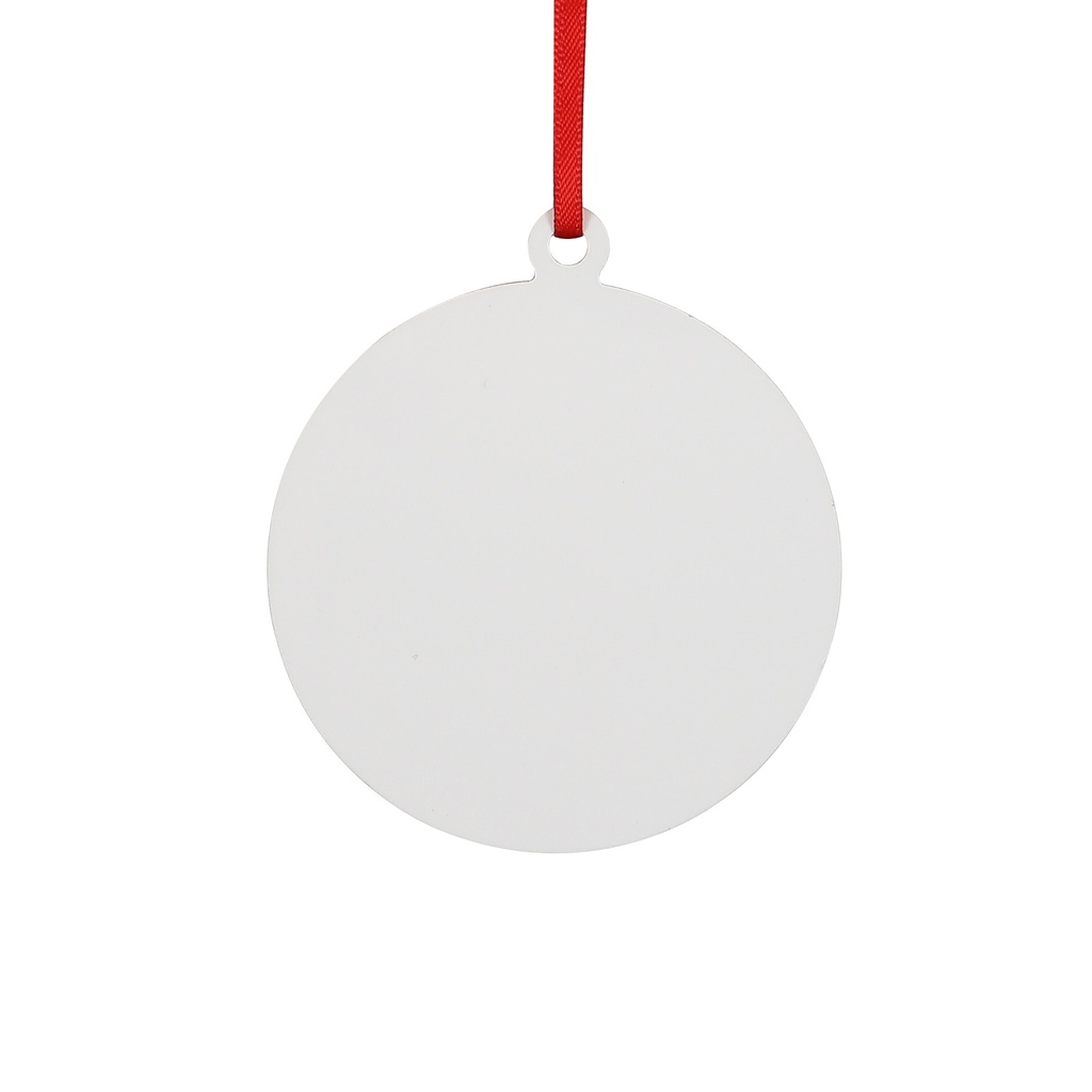 Sublimation Christmas Ball Ornaments Hardboard Hanging Tree Decor Ornament (Round, 7.6*8.6*0.3cm)