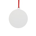 Sublimation Christmas Ball Ornaments Hardboard Hanging Tree Decor Ornament (Round, 7.6*8.6*0.3cm)