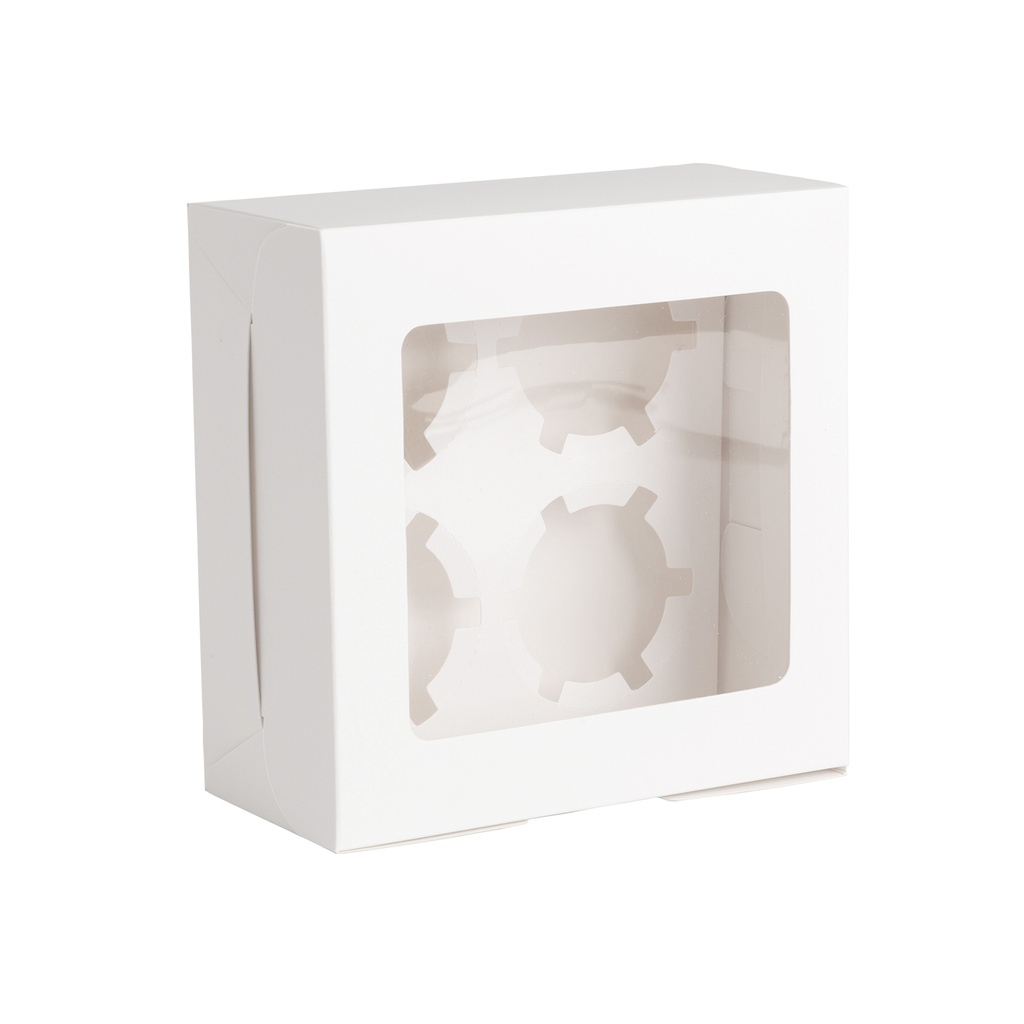 Sublimation Bakery Boxes Custom Cupcake Packages with Window (16*16*7.7cm)