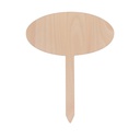 Sublimation Plywood Garden Stake (Oval, 20*25cml)