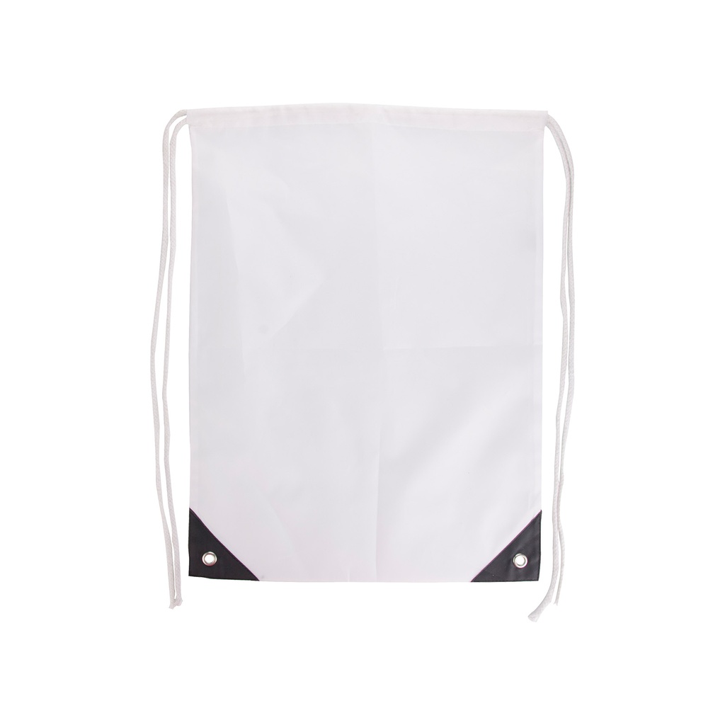 Sublimation Drawstring Backpack (White, Nylon Oxford, 34*45cm)