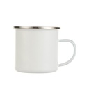 Sublimation Camping Enamel Mug White 12 OZ