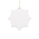 Sublimation Ornament Blanks Ceramic Hanging Christmas Ornaments Tree Decor (3inch, Snow)