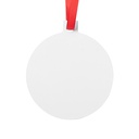 Sublimation Ornament Blanks Christmas Ball Holiday hanging Crafts Aluminum (2.68x3inch,  Bauble)