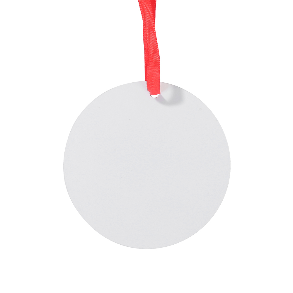 Sublimation Ornament Blanks Christmas Ball Holiday hanging Crafts Aluminum (3.5inch, Round)