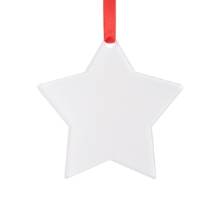 Sublimation Acrylic Ornament(Star, 7.6*7.6*0.4cm)