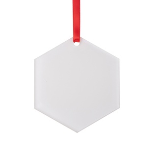 Sublimation Acrylic Ornament(Hexagon, 7.6*7.6*0.4cm)