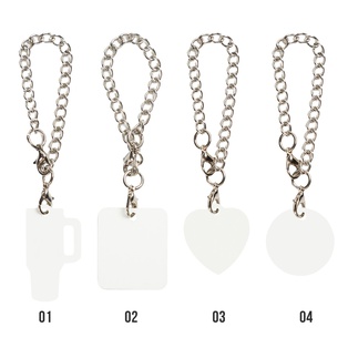 Sublimation Aluminum Tumbler Charm Hanging Ornaments with Chain (Double-side Printable, Mix Type)
