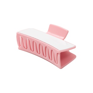 Sublimation Hair Clips Blank Ponytail Holders Hair Claw Clips (Pink,5.4*10.5*4.2cm)