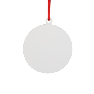 Sublimation Christmas Ball Ornaments Hardboard Hanging Tree Decor Ornament (Round, 7.6*8.6*0.3cm)