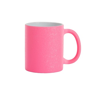 11oz Sublimation Ceramic Mug, Crackle Finish(Pink)