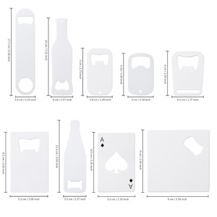 Full White Sublimation Stainless Steel Bottle Opener (4*17.7cm)