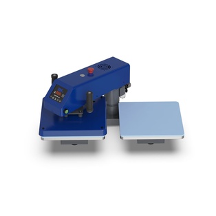 Pneumatic Dual Platen Heat Press (38x38cm, Dark Blue)