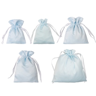 Sublimation Drawstring Gift Bag (Blue Satin)