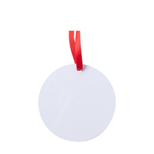 Sublimation Ornament Blanks Christmas Ball Holiday hanging Crafts Double Sided Aluminum (3inch, Round)