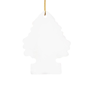 Sublimation Ornament Blanks Ceramic Hanging Ornaments Christmas Decor (3inch, Tree)